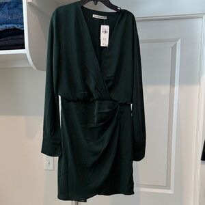 Abercrombie & Fitch Emerald Long Sleeve Dress